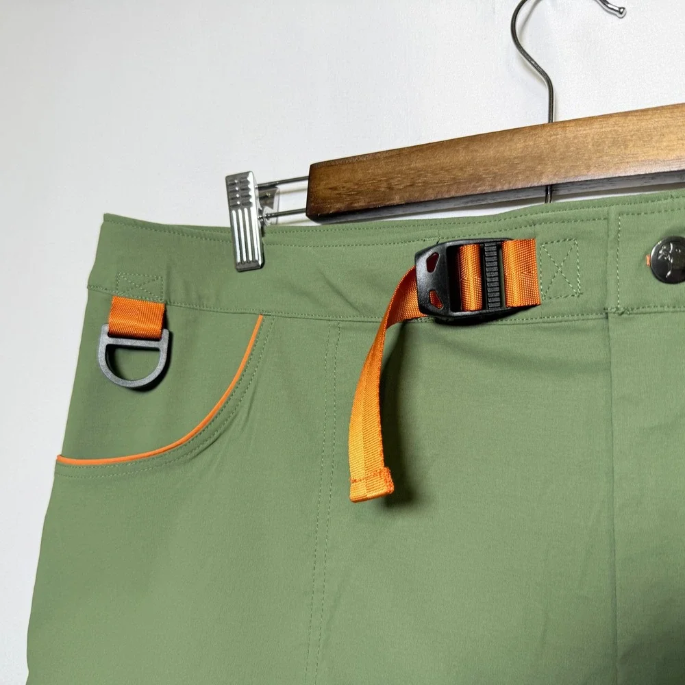 Alpine Parrot Ponderosa Mountain Hiking Pants Green Orange Size 18 Plus Stretch - Picture 8 of 11